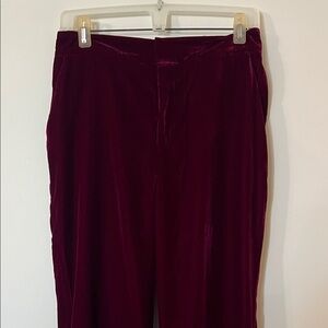 G by Giuliana Velvet Wine Pants